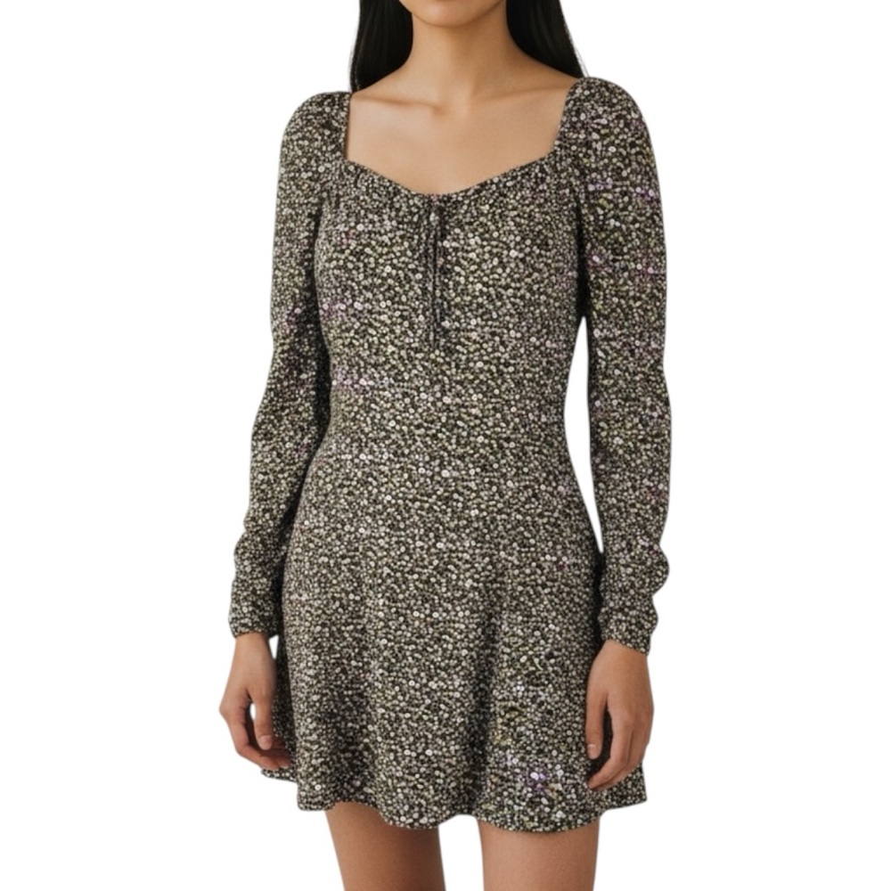 BP Nordstrom Floral Long Sleeve Dress